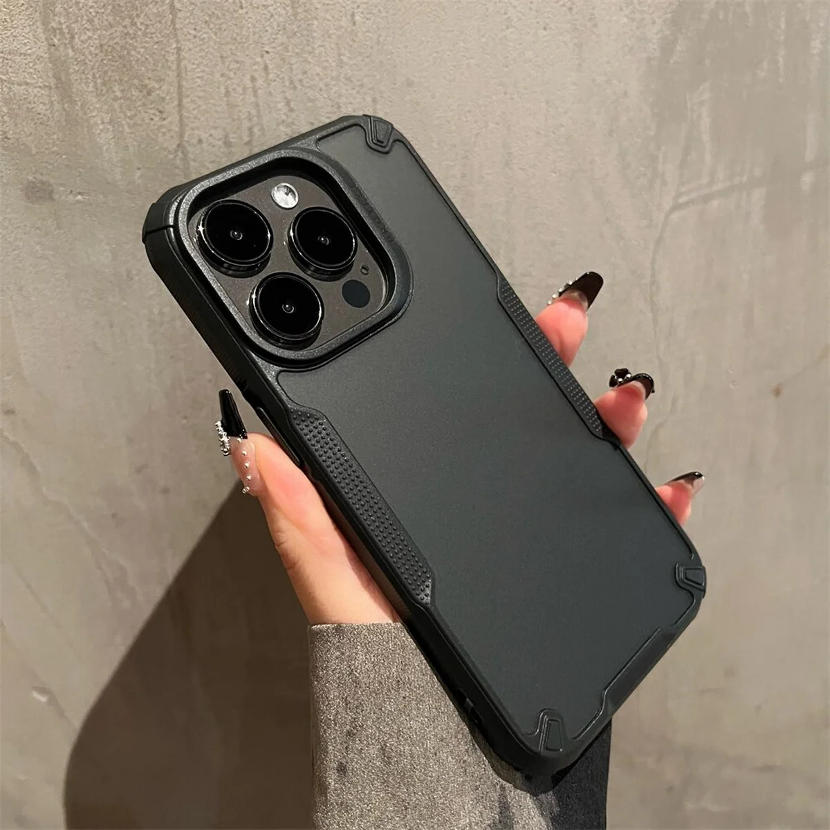 Протиударний чохол "Translucent Armor" для iPhone 14 Pro Чорний