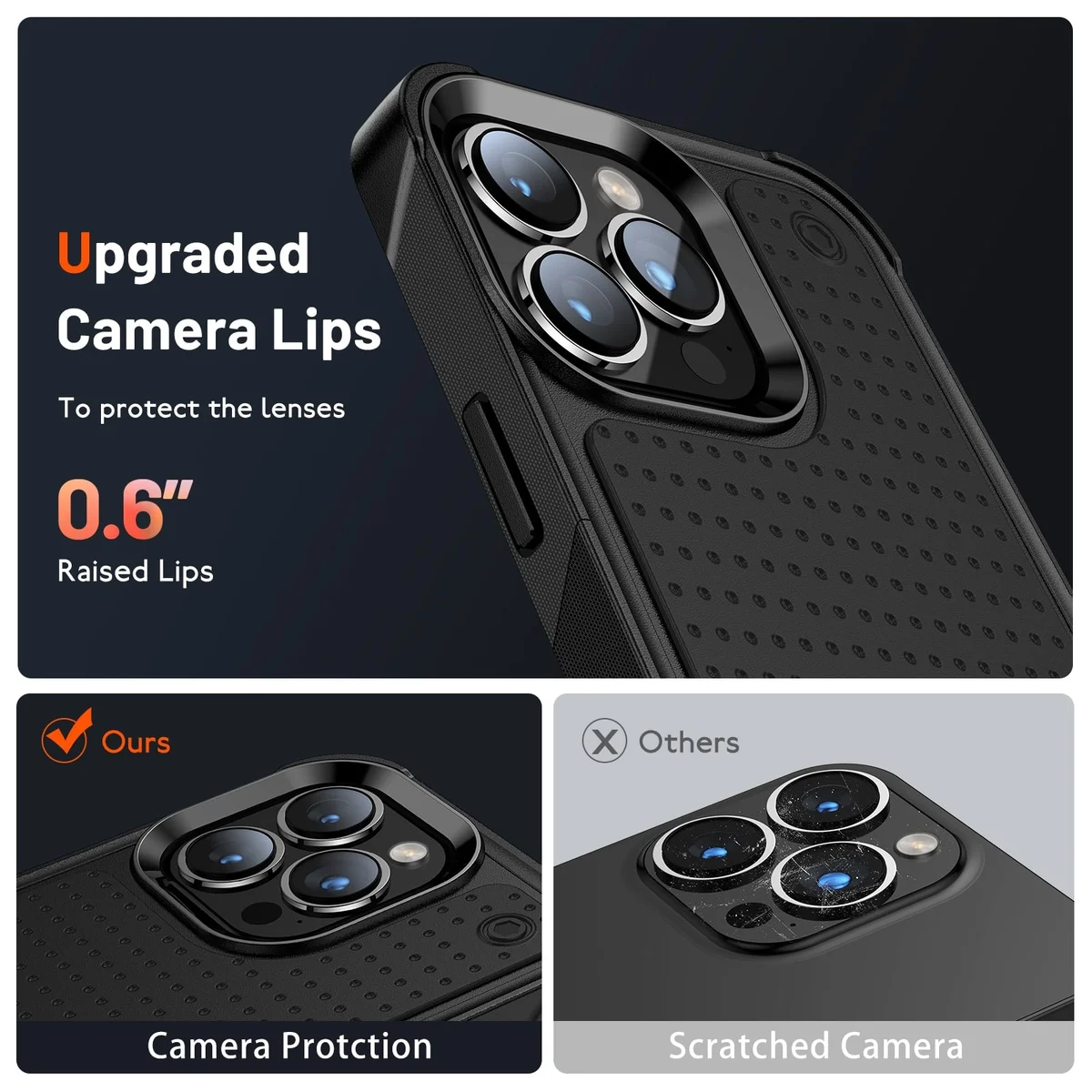 Противоударный чехол "Hybrid Rugged Armor" для iPhone 13 Pro Max Черный