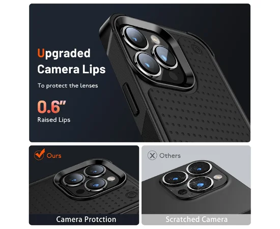 Противоударный чехол "Hybrid Rugged Armor" для iPhone 12 Pro Max Черный