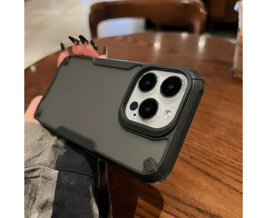 Противоударный чехол "Translucent Armor" для iPhone 14 Pro Max Черный