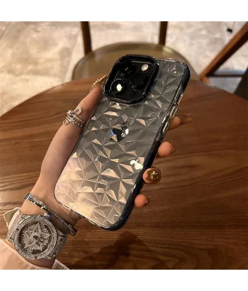Силіконовий чохол "Crystal Diamond" для iPhone 13 Pro Max Чорний Силіконовий чохол "Crystal Diamond" для iPhone 13 Pro Max Чорний