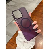 Пластиковый чехол "Luxury Ultra Thin Matte" with MagSafe для Apple iPhone 14 Pro Max Фиолетовый
