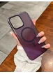 Пластиковый чехол "Luxury Ultra Thin Matte" with MagSafe для Apple iPhone 15 Pro Max Фиолетовый