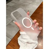 Пластиковый чехол "Luxury Ultra Thin Matte" with MagSafe для Apple iPhone 14 Pro Max Белый