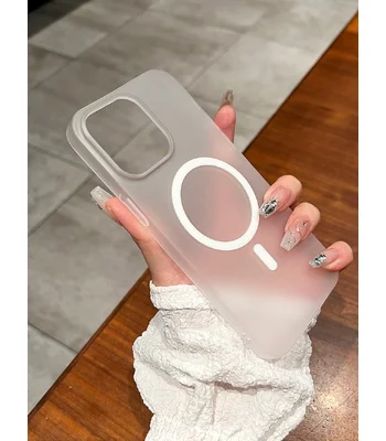 Пластиковий чохол "Luxury Ultra Thin Matte" with MagSafe для Apple iPhone 15 Pro Max Білий