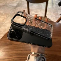 Силиконовый чехол "Crystal Diamond" для iPhone 15 Pro Max Черный