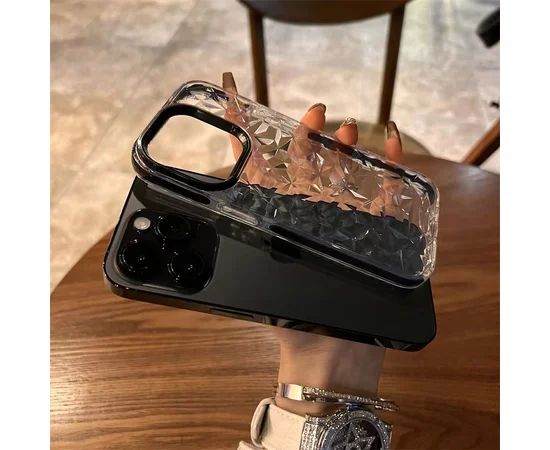 Силіконовий чохол "Crystal Diamond" для iPhone 13 Pro Max Чорний