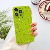 Силиконовый чехол "Silicone Dotted" with MagSafe для Apple iPhone 15 Pro Max Зеленый