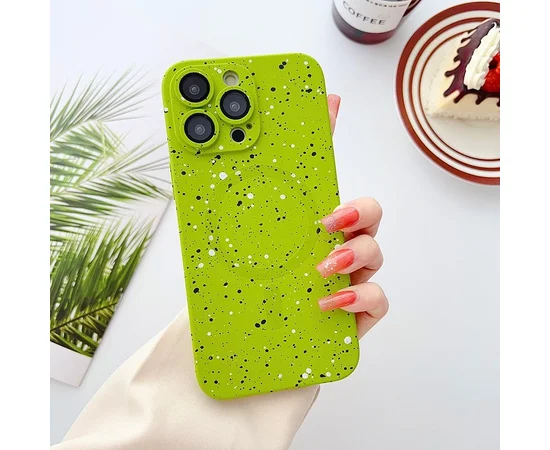 Силиконовый чехол "Silicone Dotted" with MagSafe для Apple iPhone 15 Pro Max Зеленый