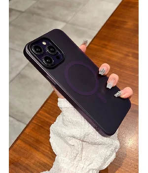 Пластиковый чехол "Luxury Ultra Thin Matte" with MagSafe для Apple iPhone 13 Pro Max Фиолетовый