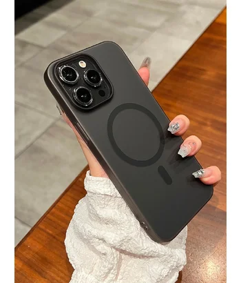 Пластиковий чохол "Luxury Ultra Thin Matte" with MagSafe для Apple iPhone 14 Pro Чорний