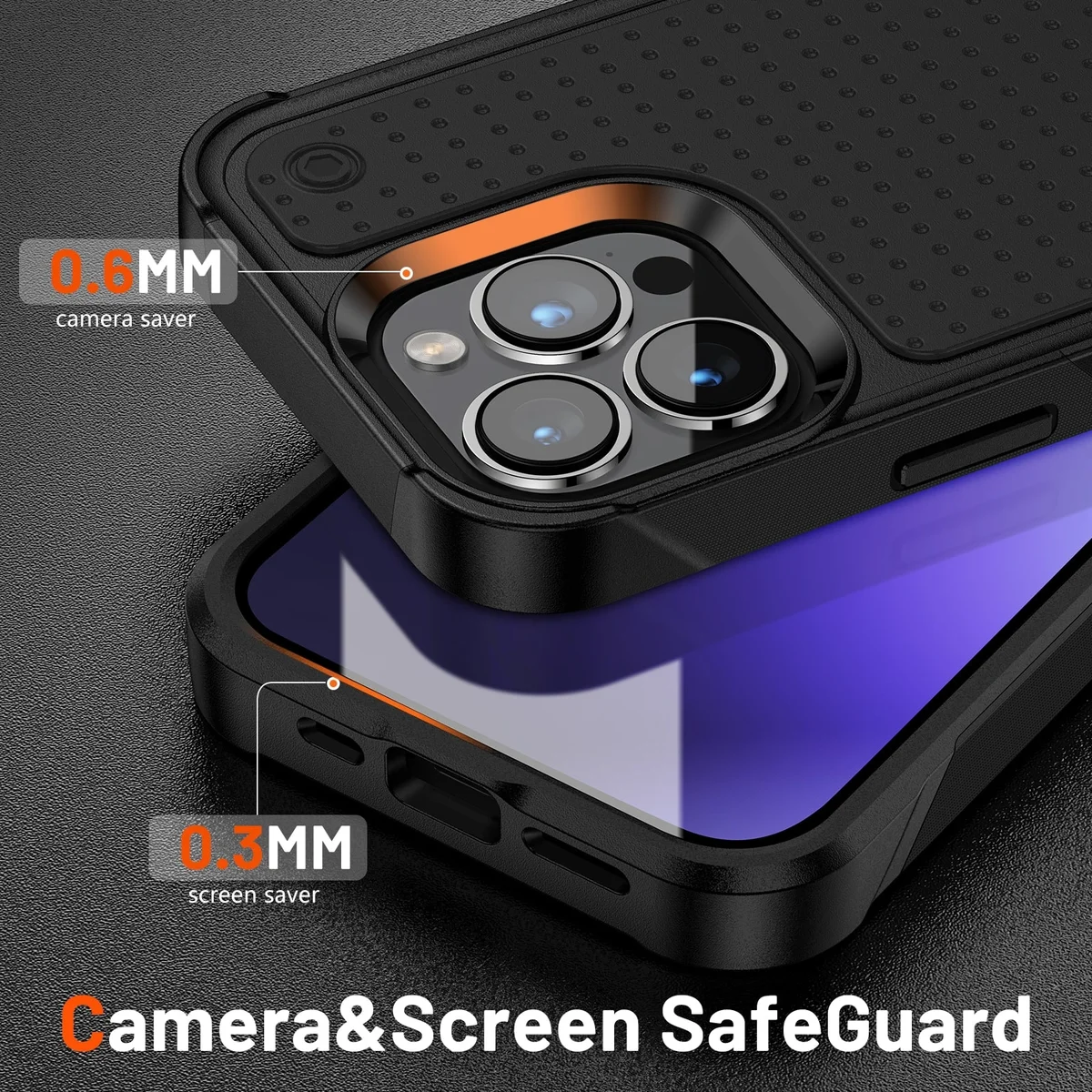 Протиударний чохол "Hybrid Rugged Armor" для iPhone 14 Pro Max Чорний