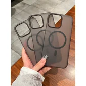 Пластиковый чехол "Luxury Ultra Thin Matte" with MagSafe для Apple iPhone 13 Pro Max Черный