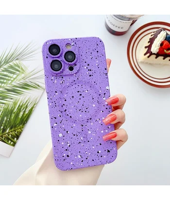 Силіконовий чохол "Silicone Dotted" with MagSafe для Apple iPhone 13 Pro Max Фіолетовий Силіконовий чохол "Silicone Dotted" with MagSafe для Apple iPhone 13 Pro Max Фіолетовий