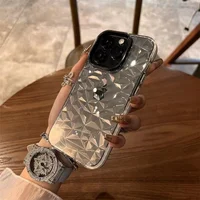 Силиконовый чехол "Crystal Diamond" для iPhone 14 Pro Max Белый