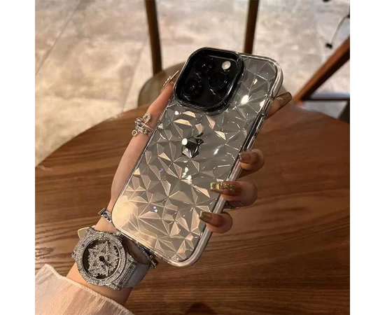 Силиконовый чехол "Crystal Diamond" для iPhone 13 Pro Max Белый