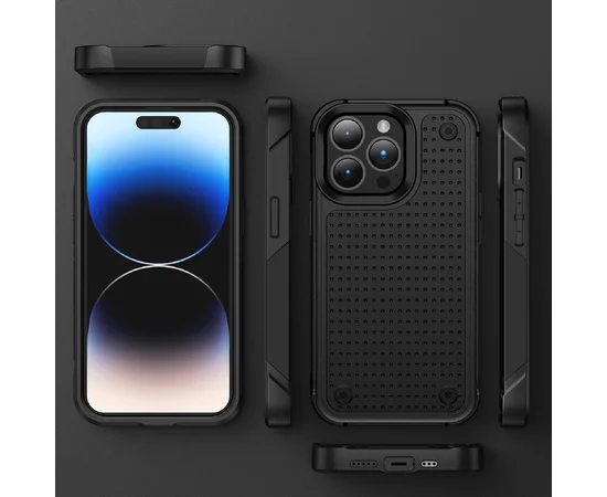 Противоударный чехол "Hybrid Rugged Armor" для iPhone 12 Pro Max Черный
