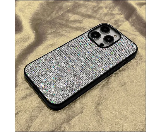 Силіконовий чохол "Bling Sequin" з блискітками для iPhone 12 Pro / 12 Білий
