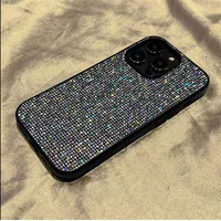 Силиконовый чехол "Bling Sequin" с блестками для iPhone 13 Pro Черный