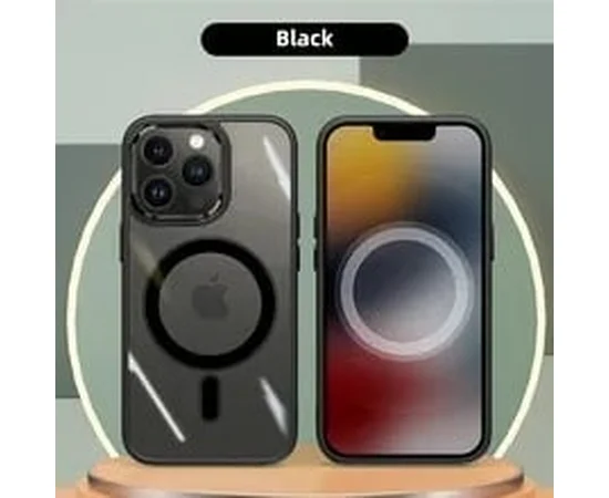 Силиконовый чехол "Silicone Armor" with MagSafe для Apple iPhone 14 Pro Max Черный