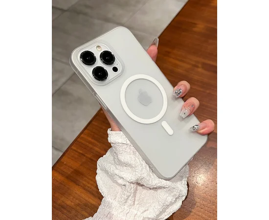 Пластиковий чохол "Luxury Ultra Thin Matte" with MagSafe для Apple iPhone 14 Pro Білий