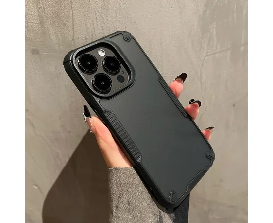 Противоударный чехол "Translucent Armor" для iPhone 15 Pro Черный