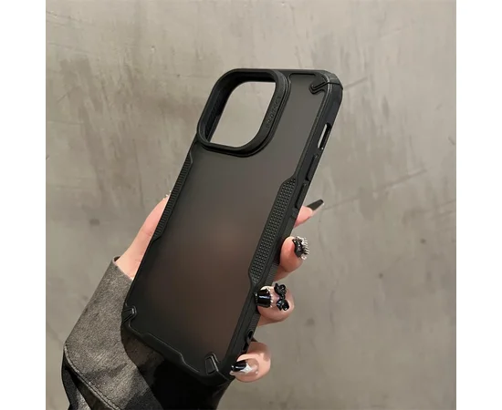 Противоударный чехол "Translucent Armor" для iPhone 15 Pro Черный