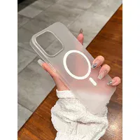 Пластиковый чехол "Luxury Ultra Thin Matte" with MagSafe для Apple iPhone 15 Pro Белый