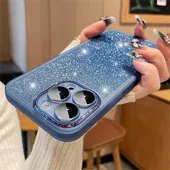 Силіконовий чохол "Bling Plating" для iPhone 14 Pro Синій