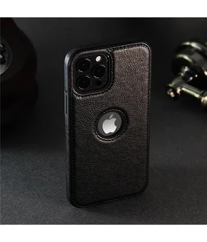 Чохол TPU+PC "Thin Slim Leather" для iPhone 14 Pro Max Чорний