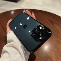 Силіконовий чохол "Square Plating" для iPhone 13 Pro Max Чорний
