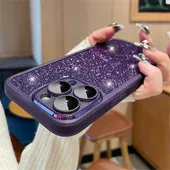 Силіконовий чохол "Bling Plating" для iPhone 14 Pro Фіолетовий