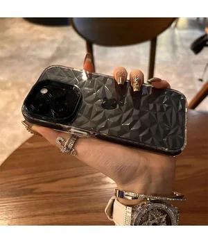 Силиконовый чехол "Crystal Diamond" для iPhone 13 Pro Max Черный