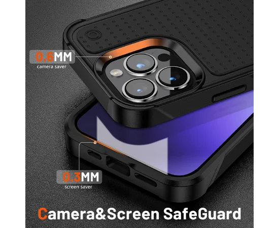 Протиударний чохол "Hybrid Rugged Armor" для iPhone 13 Pro Max Чорний