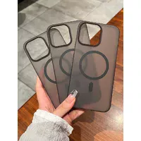 Пластиковий чохол "Luxury Ultra Thin Matte" with MagSafe для Apple iPhone 13 Pro Max Чорний