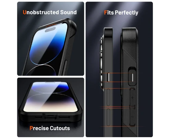 Протиударний чохол "Hybrid Rugged Armor" для iPhone 13 Pro Max Чорний