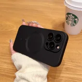 Силіконовий чохол «Luxury Matte» with MagSafe для Apple iPhone 16 Pro Чорний