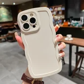 Силиконовый чехол "Candy Wavy" для Apple iPhone 14 Pro Max Белый