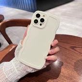 Силиконовый чехол "Candy Wavy" для Apple iPhone 14 Pro Белый