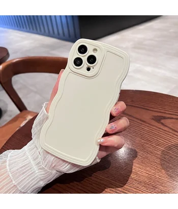 Силіконовий чохол Candy Wavy для Apple iPhone 14 Pro Білий Силіконовий чохол Candy Wavy для Apple iPhone 14 Pro Білий