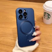 Силіконовий чохол "Luxury Matte" with MagSafe для Apple iPhone 14 Pro Max Синій