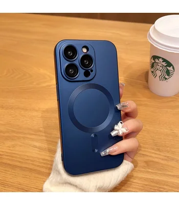 Силіконовий чохол "Luxury Matte" with MagSafe Apple iPhone 13 Pro Синій