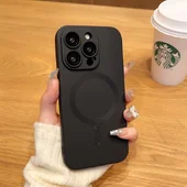Силиконовый чехол "Luxury Matte" with MagSafe для Apple iPhone 13 Pro Черный