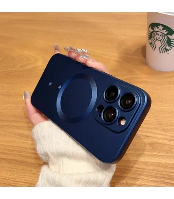 Силіконовий чохол "Luxury Matte" with MagSafe Apple iPhone 13 Pro Синій