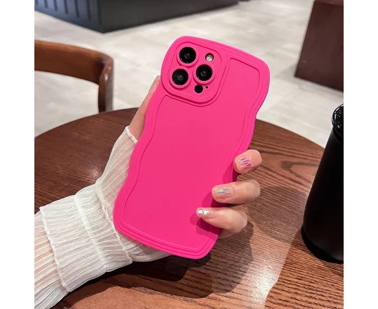 Силиконовый чехол "Candy Wavy" для Apple iPhone 14 Pro Розовый