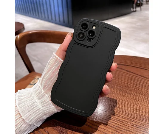 Силиконовый чехол "Candy Wavy" для Apple iPhone 14 Pro Max Черный