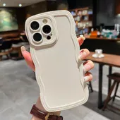 Силиконовый чехол "Candy Wavy" для Apple iPhone 14 Pro Белый