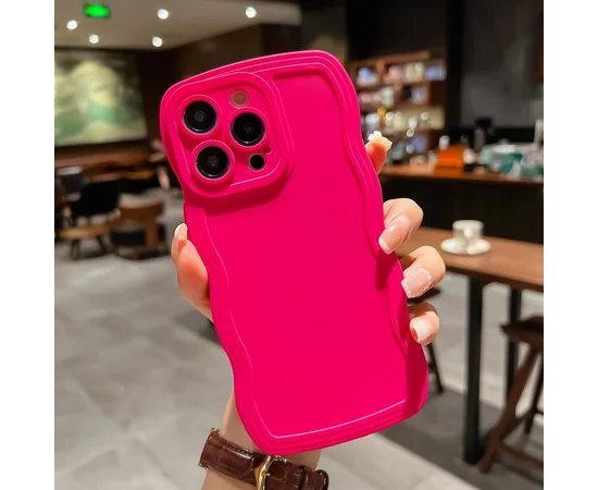 Силіконовий чохол "Candy Wavy" для Apple iPhone 14 Pro Max Рожевий