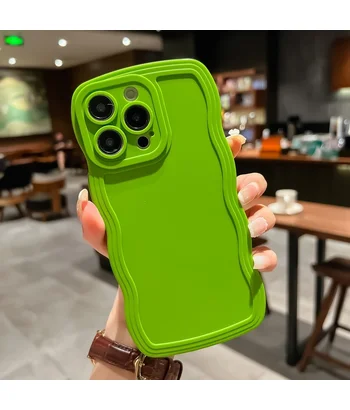 Силіконовий чохол "Candy Wavy" для Apple iPhone 15 Pro Max Зелений