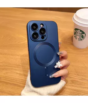 Силиконовый чехол "Luxury Matte" with MagSafe для Apple iPhone 13 Pro Синий Силиконовый чехол "Luxury Matte" with MagSafe для Apple iPhone 13 Pro Синий